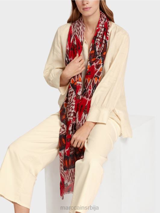 блуза у рамију (кинеска трава) Marc Cain D688916 цреме одећу