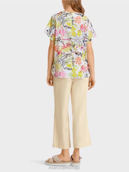 шарена блуза са бродерие англаисе Marc Cain D688932 лагана лимеада одећу