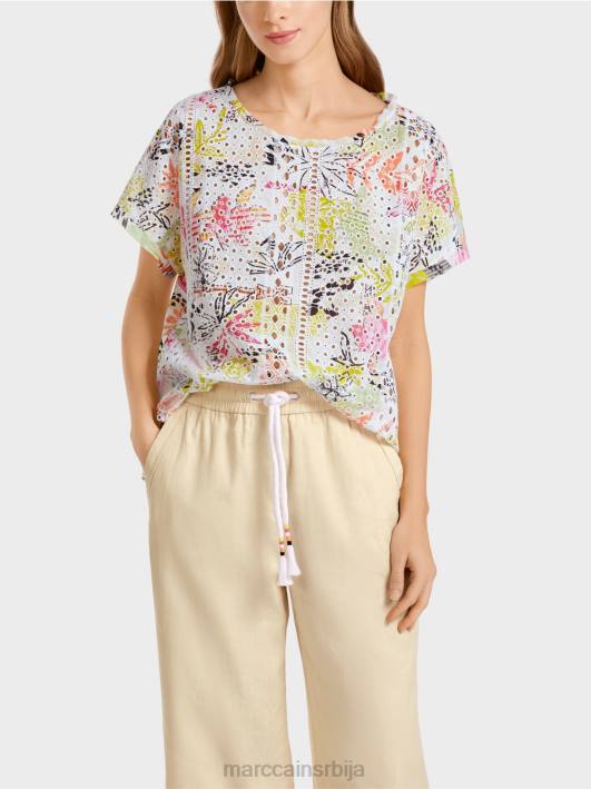 шарена блуза са бродерие англаисе Marc Cain D688932 лагана лимеада одећу