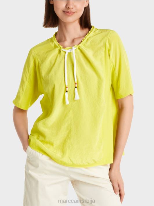 врх у стилу блузе у мешавини материјала Marc Cain D688935 лагана лимеада одећу