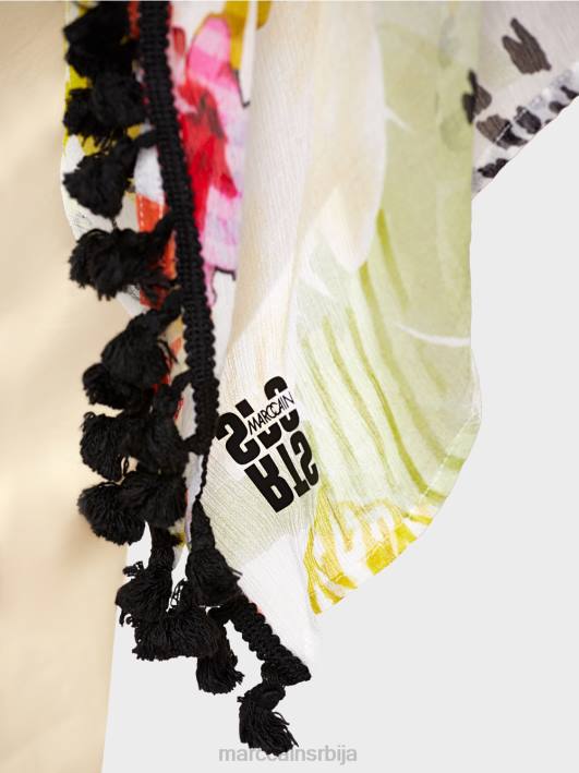 блуза са помпонима Marc Cain D688941 лагана лимеада одећу