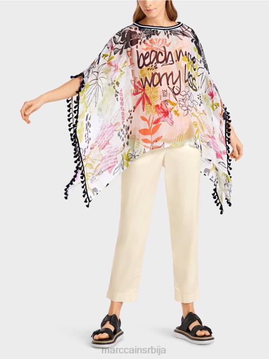 блуза са помпонима Marc Cain D688941 лагана лимеада одећу