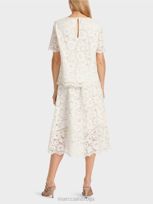 блуза од чипке Marc Cain D688942 прљаво бело одећу
