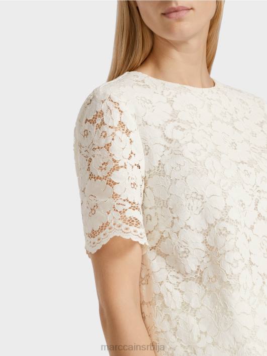 блуза од чипке Marc Cain D688942 прљаво бело одећу