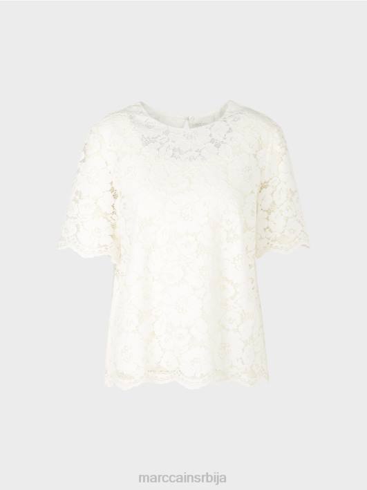 блуза од чипке Marc Cain D688942 прљаво бело одећу
