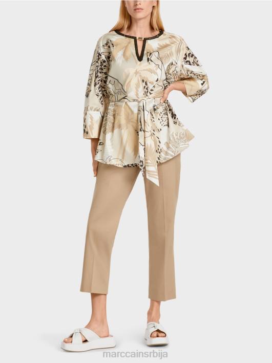дуга блуза са шиљком Marc Cain D688950 дубок песак одећу