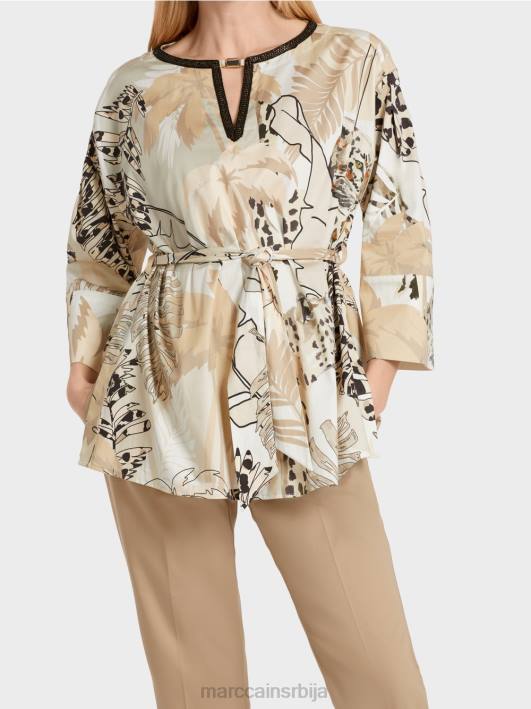 дуга блуза са шиљком Marc Cain D688950 дубок песак одећу