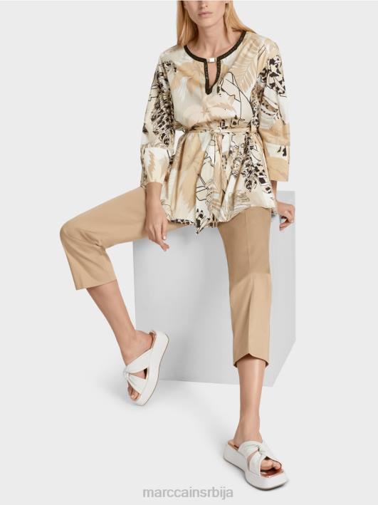 дуга блуза са шиљком Marc Cain D688950 дубок песак одећу