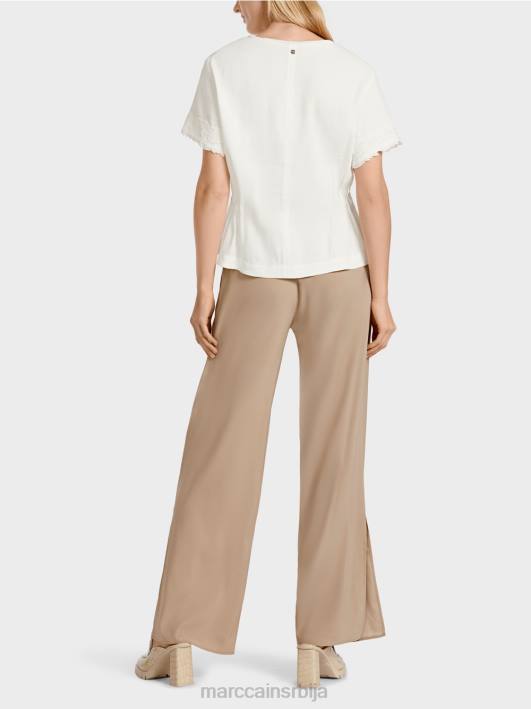 уклопљена ланена блуза Marc Cain D688954 прљаво бело одећу