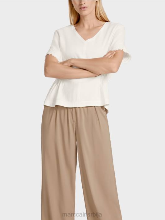 уклопљена ланена блуза Marc Cain D688954 прљаво бело одећу