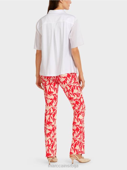 блуза у мешавини материјала Marc Cain D688960 бео одећу