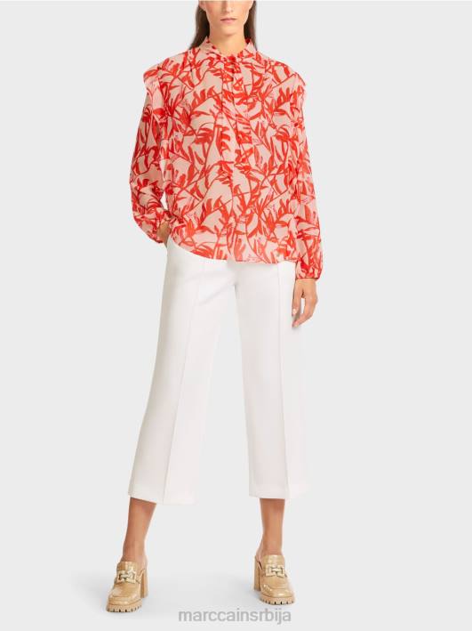 наборана блуза са цветним принтом Marc Cain D688973 јарки тен одећу