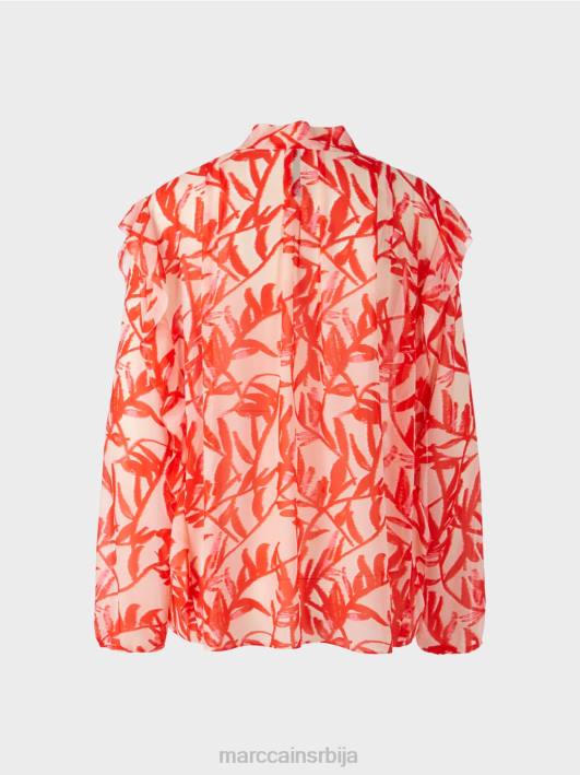 наборана блуза са цветним принтом Marc Cain D688973 јарки тен одећу