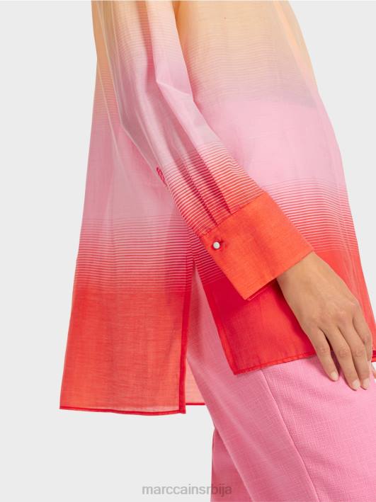 елегантна блуза са свилом Marc Cain D688975 светло розе одећу