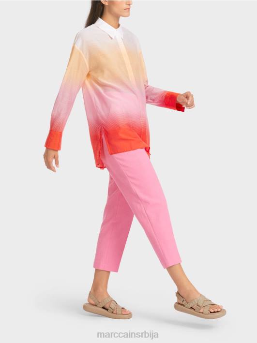 елегантна блуза са свилом Marc Cain D688975 светло розе одећу