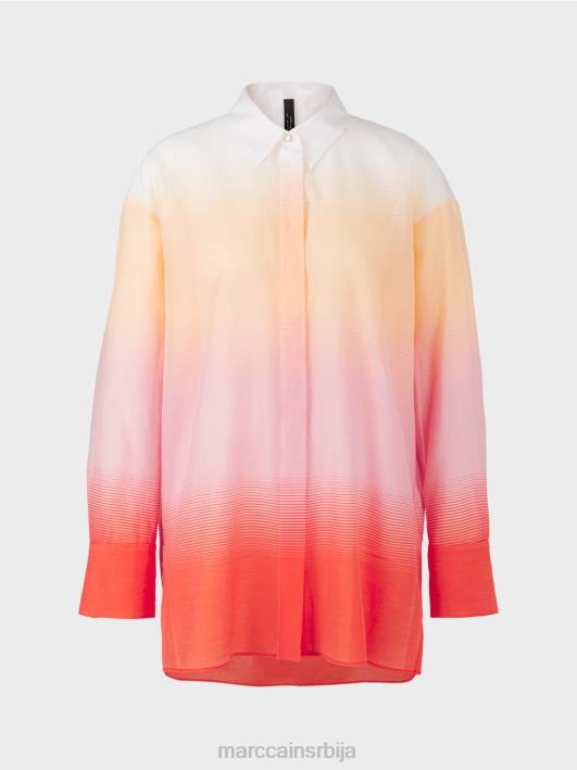 елегантна блуза са свилом Marc Cain D688975 светло розе одећу