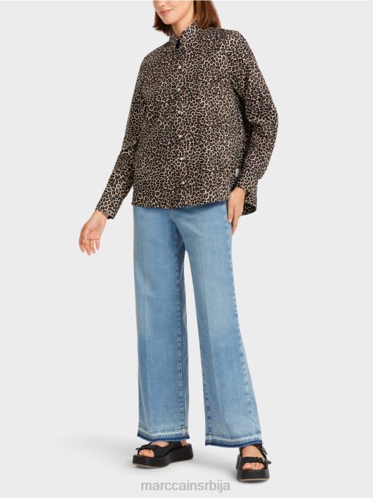 блуза у стилу кошуље „промислимо заједно“. Marc Cain D688977 крема у праху одећу