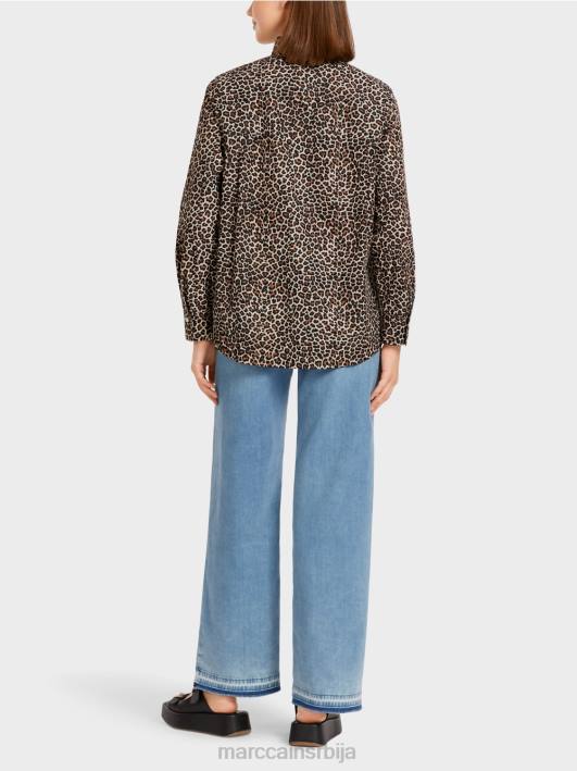 блуза у стилу кошуље „промислимо заједно“. Marc Cain D688977 крема у праху одећу