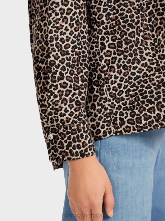 блуза у стилу кошуље „промислимо заједно“. Marc Cain D688977 крема у праху одећу