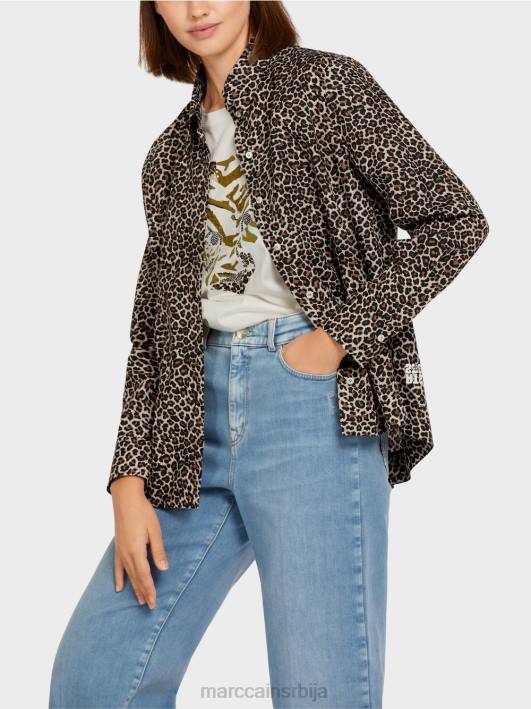 блуза у стилу кошуље „промислимо заједно“. Marc Cain D688977 крема у праху одећу