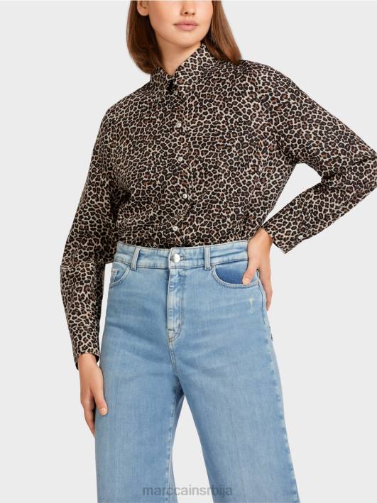 блуза у стилу кошуље „промислимо заједно“. Marc Cain D688977 крема у праху одећу