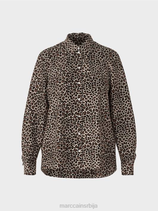 блуза у стилу кошуље „промислимо заједно“. Marc Cain D688977 крема у праху одећу