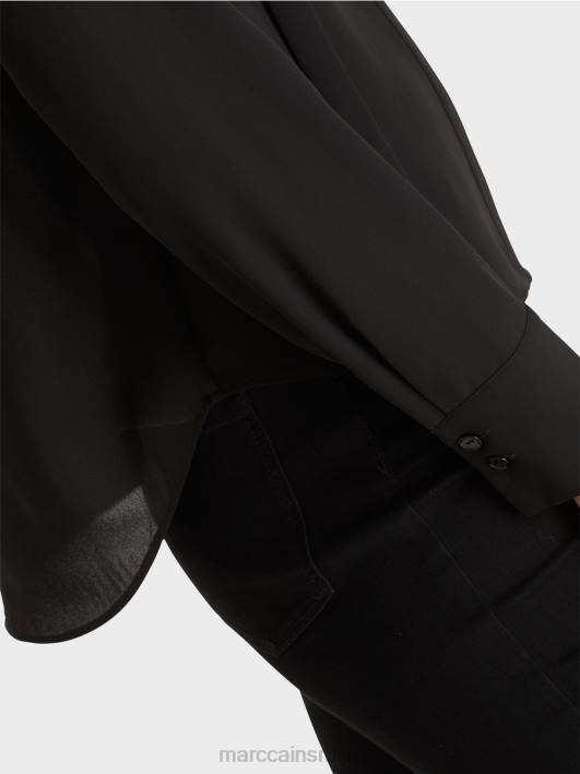 тече блуза Marc Cain D688993 црн одећу