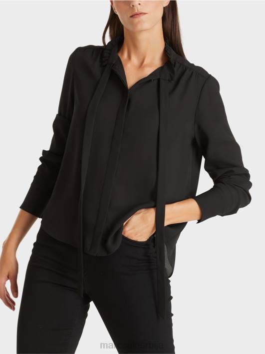 тече блуза Marc Cain D688993 црн одећу