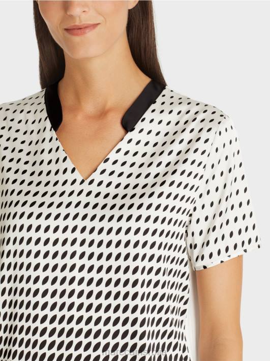 блуза кошуља са мешавином узорака Marc Cain D688994 нова чиста ружичаста одећу