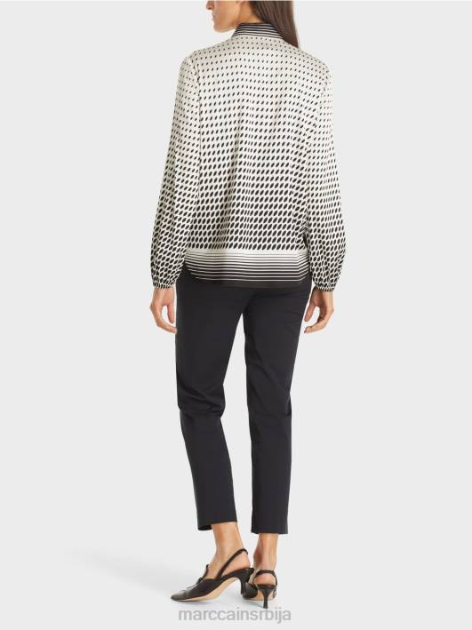 блуза са мешавином узорака Marc Cain D688996 нова чиста ружичаста одећу