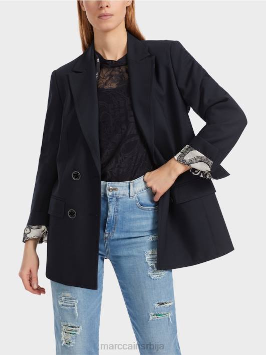 сако са двоструким копчањем Marc Cain D688148 поноћно плава одећу