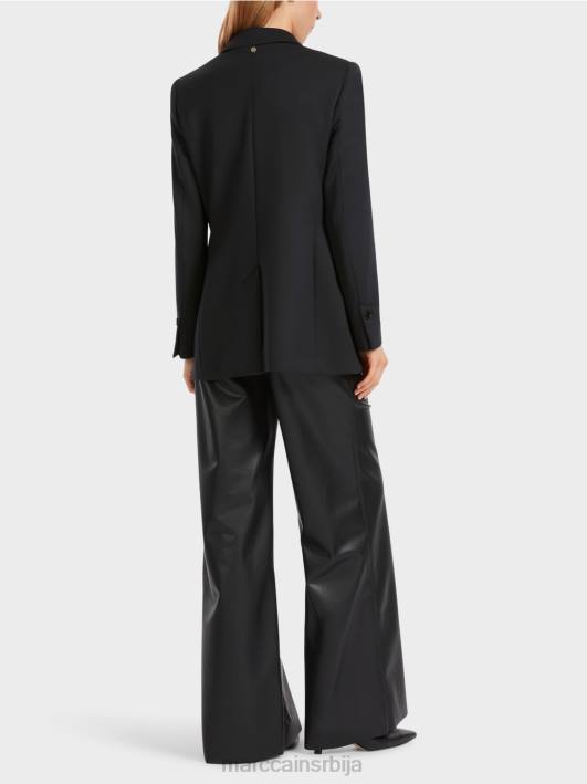 припијени блејзер са украсним џеповима Marc Cain D688154 црн одећу