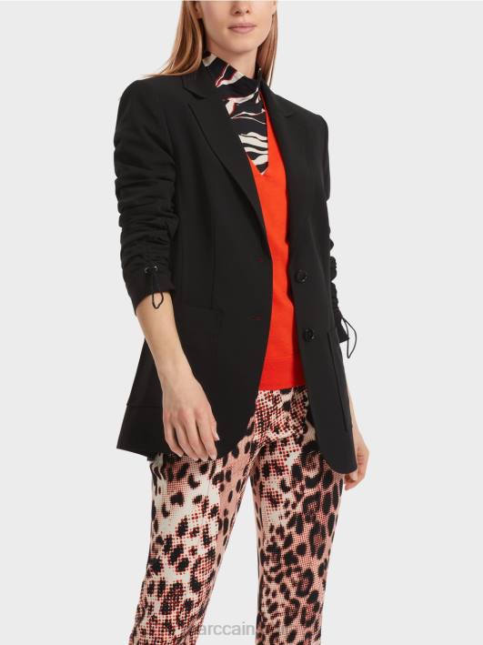 кројени блејзер Marc Cain D688158 црн одећу