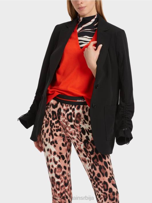 кројени блејзер Marc Cain D688158 црн одећу