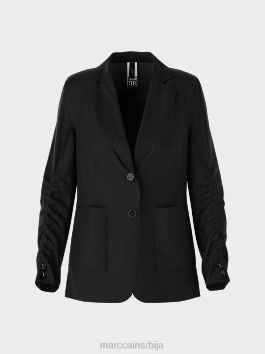 кројени блејзер Marc Cain D688158 црн одећу