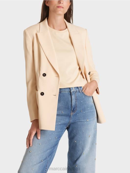 дуги блејзер Marc Cain D688160 тамна крема одећу