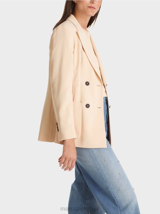 дуги блејзер Marc Cain D688160 тамна крема одећу