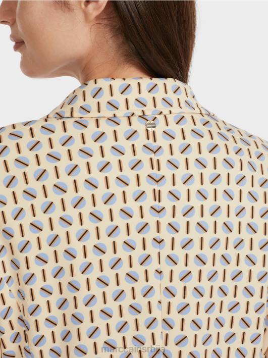 графички дизајн блејзер Marc Cain D688161 тамна крема одећу