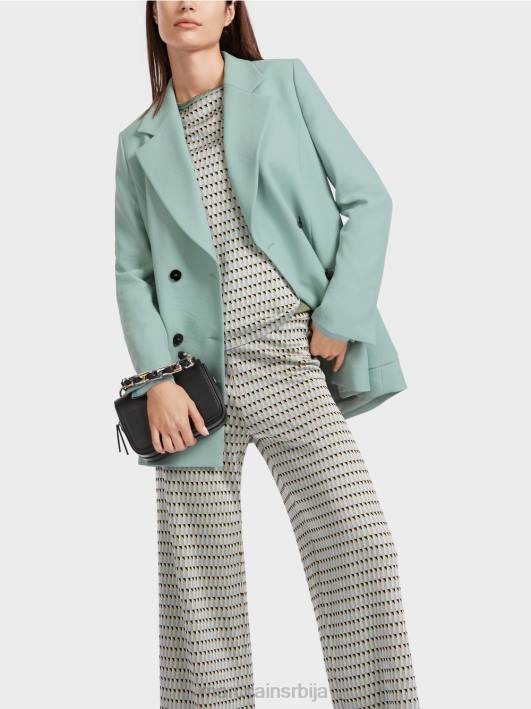 блејзер са набораним изгледом Marc Cain D688169 тамно небо плаво одећу