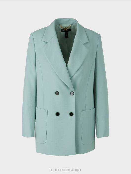 блејзер са набораним изгледом Marc Cain D688169 тамно небо плаво одећу