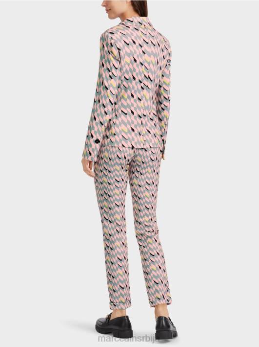 графички дизајн блејзер Marc Cain D688170 тамно небо плаво одећу