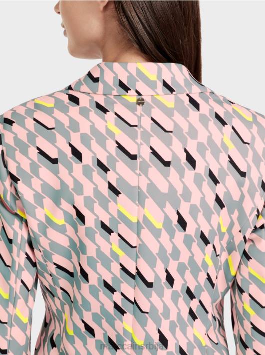 графички дизајн блејзер Marc Cain D688170 тамно небо плаво одећу