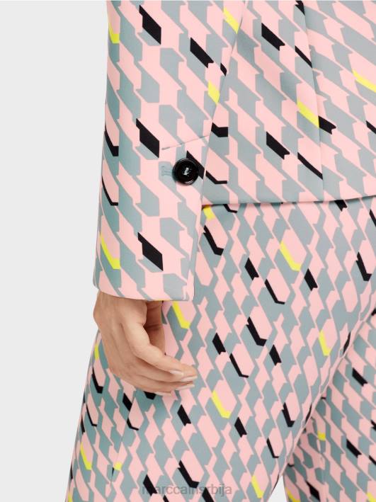 графички дизајн блејзер Marc Cain D688170 тамно небо плаво одећу