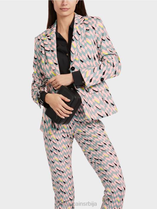 графички дизајн блејзер Marc Cain D688170 тамно небо плаво одећу