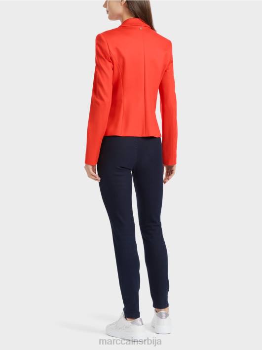 прилепљен блејзер са уским ревером Marc Cain D688177 цампари одећу