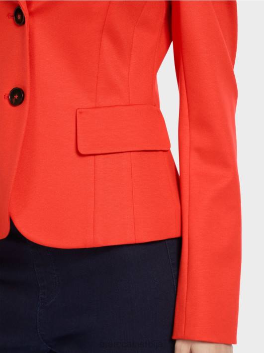 прилепљен блејзер са уским ревером Marc Cain D688177 цампари одећу