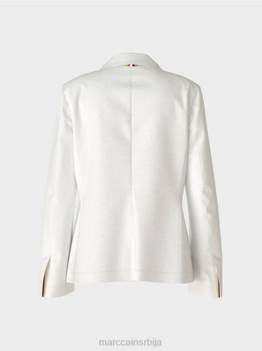 блејзер са платном који грли фигуру Marc Cain D688183 бео одећу