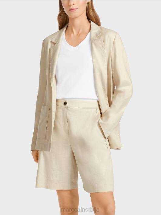 блејзер са платном који грли фигуру Marc Cain D688184 меког платна одећу