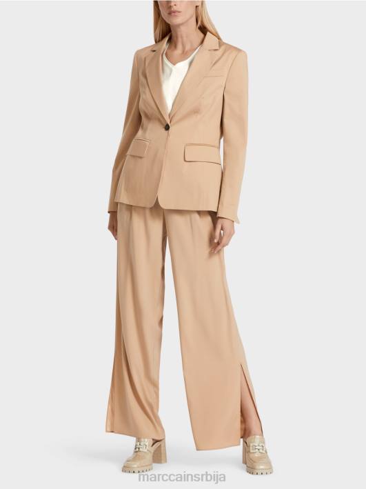 подстављени памучни блејзер Marc Cain D688191 дубок песак одећу