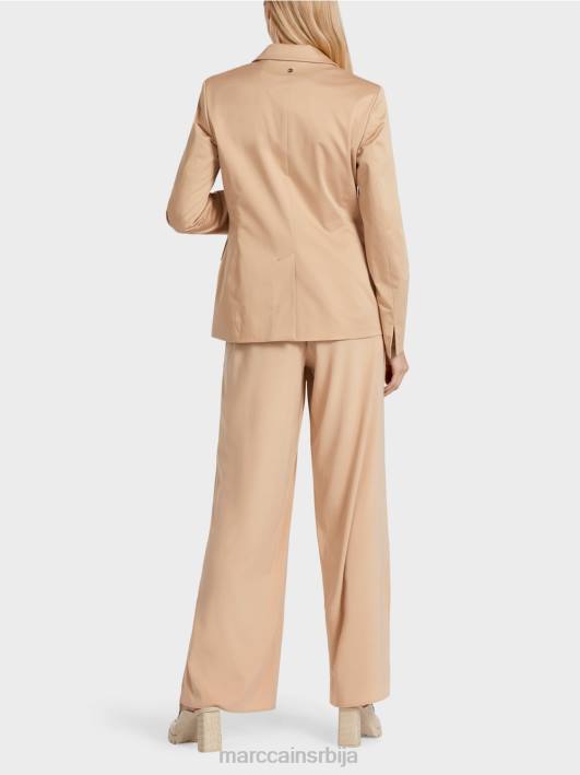 подстављени памучни блејзер Marc Cain D688191 дубок песак одећу